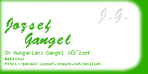 jozsef gangel business card